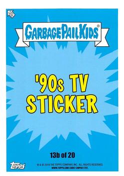 2019 Topps Garbage Pail Kids We Hate the '90s - Puke #13b Creaky Crane Back