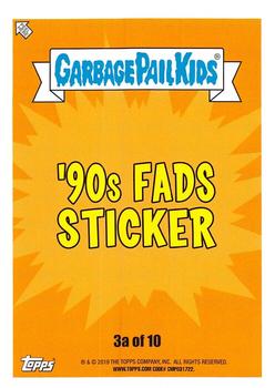 2019 Topps Garbage Pail Kids We Hate the '90s - Bruised #3a Bubble Tate Back