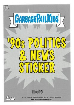 2019 Topps Garbage Pail Kids We Hate the '90s - Bruised #1b Barfin' Bush Back
