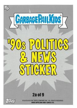 2019 Topps Garbage Pail Kids We Hate the '90s - Bruised #2a Dum-Dum Dan Back