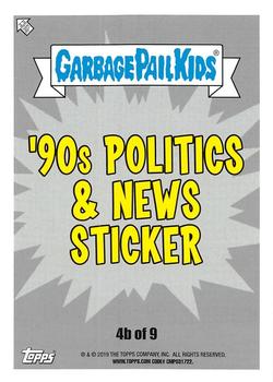 2019 Topps Garbage Pail Kids We Hate the '90s - Bruised #4b Windy Willy Back