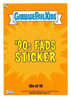 2019 Topps Garbage Pail Kids We Hate the '90s - Jelly #10a Seven Upton Back