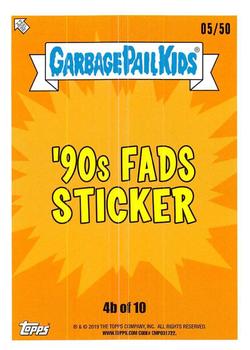 2019 Topps Garbage Pail Kids We Hate the '90s - Fool's Gold #4b Milky Jay Back