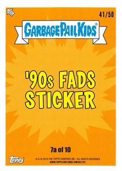 2019 Topps Garbage Pail Kids We Hate the '90s - Fool's Gold #7a Bleached Blake Back