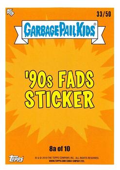 2019 Topps Garbage Pail Kids We Hate the '90s - Fool's Gold #8a Nate-ster Back