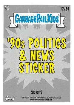 2019 Topps Garbage Pail Kids We Hate the '90s - Fool's Gold #5b Tearin' Ears Tyson Back