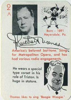 1945 Leister Autographs Card Game #2A John C. Thomas Front