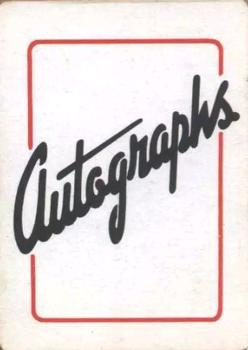 1945 Leister Autographs Card Game #4 Bob Hope Back