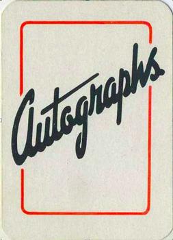1945 Leister Autographs Card Game #4 Jack Benny Back