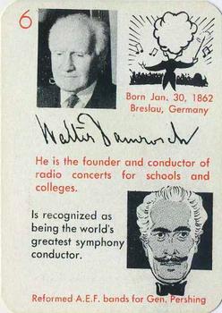 1945 Leister Autographs Card Game #6 Walter Damrosch Front
