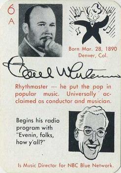 1945 Leister Autographs Card Game #6A Paul Whiteman Front
