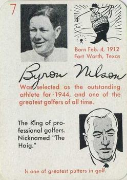 1945 Leister Autographs Card Game #7 Byron Nelson Front