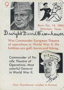 1945 Leister Autographs Card Game #9 Dwight D. Eisenhower Front