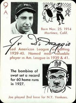 1945 Leister Autographs Card Game #9A Joe DiMaggio Front