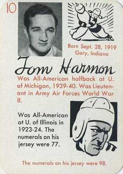 1945 Leister Autographs Card Game #10 Tom Harmon Front