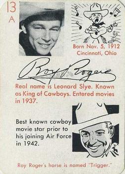 1945 Leister Autographs Card Game #13A Roy Rogers Front