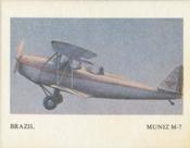 1993 Cracker Jack Fighting Planes CJR 2 #1 Muniz-M7 (Brazil) Front