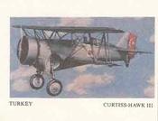 1993 Cracker Jack Fighting Planes CJR 2 #7 Curtiss-Hawk III (Turkey) Front