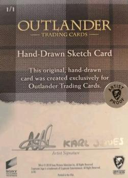2019 Cryptozoic Outlander Season 3 - Sketch Artists #NNO Karl Jones Back