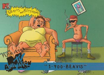 1995 Fleer Ultra MTV Animation #6 1-900-Beavis Front
