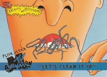 1995 Fleer Ultra MTV Animation #9 Let's Clean It Up Front