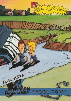 1995 Fleer Ultra MTV Animation #13 Pool Toys Front