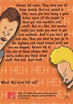 1995 Fleer Ultra MTV Animation #24 Safe Driving Back