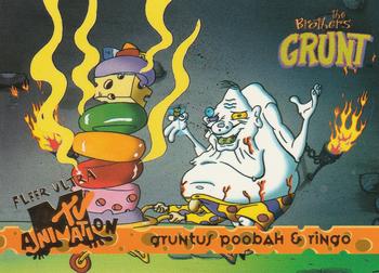 1995 Fleer Ultra MTV Animation #76 Gruntus Poobah & Ringo Front