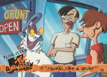 1995 Fleer Ultra MTV Animation #85 Squal Like a Grunt Front