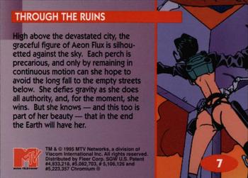 1995 Fleer Ultra MTV Animation - Aeon Flux Chromium #C7 Through the Ruins Back