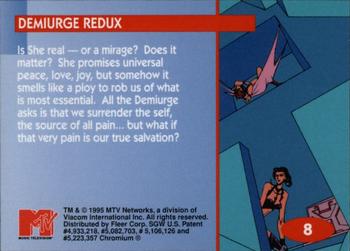 1995 Fleer Ultra MTV Animation - Aeon Flux Chromium #C8 Demiurge Redux Back