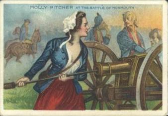 1911 American Tobacco Company Heroes of History / Men of History (T68) - Pan Handle Scrap #NNO Molly Pitcher Front