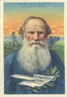 1911 American Tobacco Company Heroes of History / Men of History (T68) - Natural Leaf Scrap #NNO Count Leo Tolstoi Front