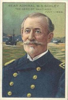 1911 American Tobacco Company Heroes of History / Men of History (T68) - Miners Extra #NNO Rear Admiral W.S. Schley Front