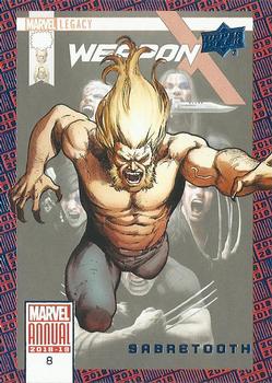 2018-19 Upper Deck Marvel Annual - Blue #8 Sabretooth Front