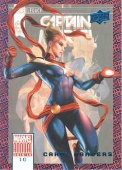 2018-19 Upper Deck Marvel Annual - Blue #10 Carol Danvers Front