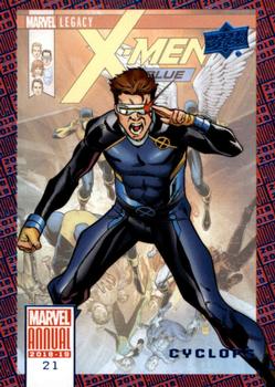2018-19 Upper Deck Marvel Annual - Blue #21 Cyclops Front