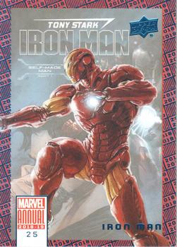 2018-19 Upper Deck Marvel Annual - Blue #25 Iron Man Front