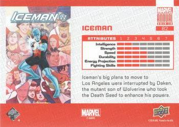 2018-19 Upper Deck Marvel Annual - Blue #82 Iceman Back