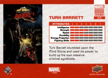 2018-19 Upper Deck Marvel Annual - Blue #86 Turk Barrett Back