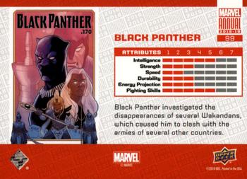 2018-19 Upper Deck Marvel Annual - Blue #99 Black Panther Back