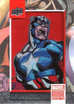2018-19 Upper Deck Marvel Annual - Manufactured Patch Single #P4 Captain America Front