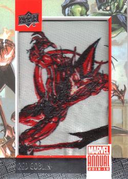 2018-19 Upper Deck Marvel Annual - Manufactured Patch Single #P11 Red Goblin Front