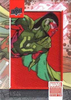 2018-19 Upper Deck Marvel Annual - Manufactured Patch Single #P20 Vision Front