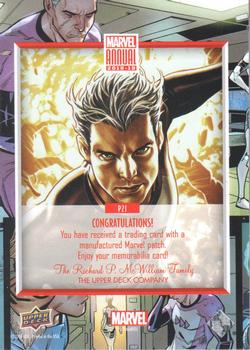 2018-19 Upper Deck Marvel Annual - Manufactured Patch Single #P21 Quicksilver Back