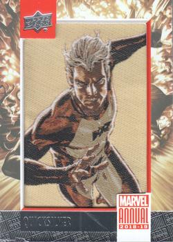 2018-19 Upper Deck Marvel Annual - Manufactured Patch Single #P21 Quicksilver Front