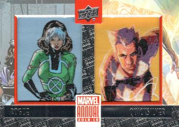 2018-19 Upper Deck Marvel Annual - Manufactured Patch Dual #PD2 Rogue / Quicksilver Front