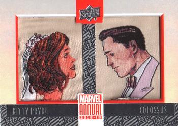 2018-19 Upper Deck Marvel Annual - Manufactured Patch Dual #PD7 Kitty Pryde / Colossus Front
