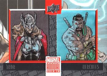 2018-19 Upper Deck Marvel Annual - Manufactured Patch Dual #PD13 Thor / Hercules Front