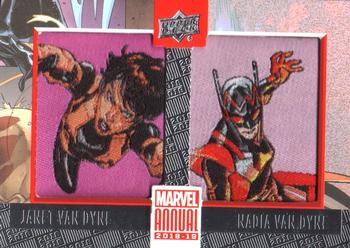 2018-19 Upper Deck Marvel Annual - Manufactured Patch Dual #PD15 Nadia Van Dyne / Janete Van Dyne Front